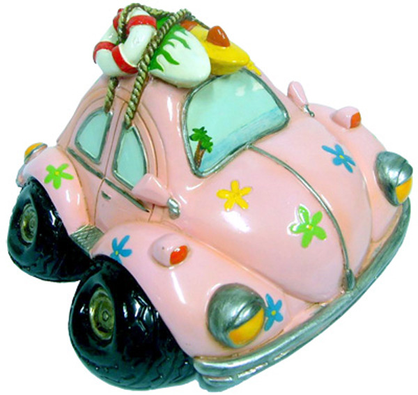 Old Bug Money Box - Small Pink