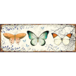 Metal wall Plaque Butterflys 38cm