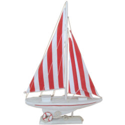 Sailing Yacht Red Stripe 63cm