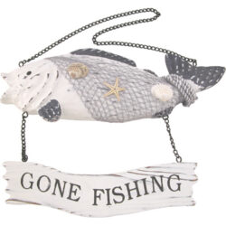 Fishy Gone Fishing Sign