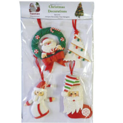 Christmas Hangers (set of 4) - A - 7-10cm